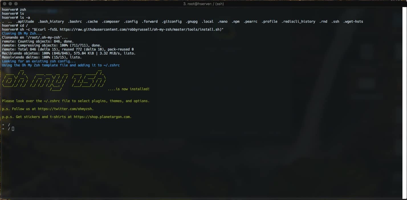 Oh My ZSH Instalación